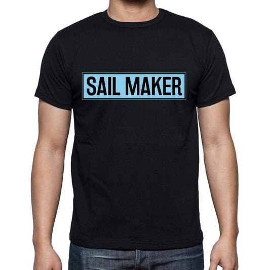 Sail Maker T Shirt Mens T-Shirt Occupation S Size Black Cotton - T-Shirt
