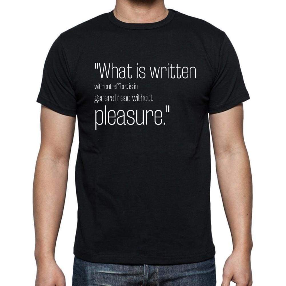 Samuel Johnson Quote T Shirts What Is Written Without T Shirts Men Black - Casual