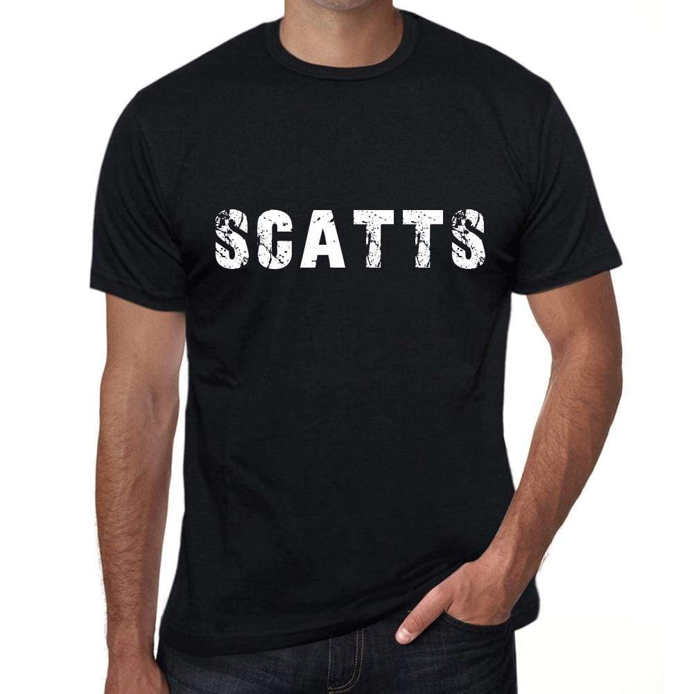 Scatts Mens Vintage T Shirt Black Birthday Gift 00554 - Black / Xs - Casual