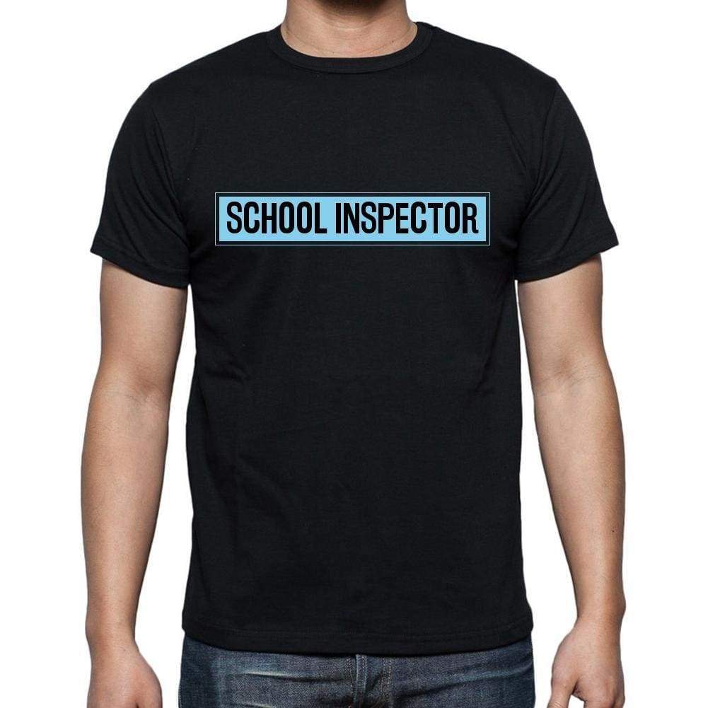 School Inspector T Shirt Mens T-Shirt Occupation S Size Black Cotton - T-Shirt