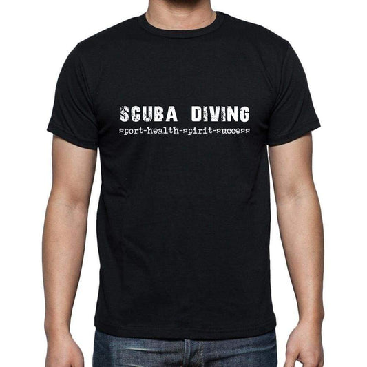 Scuba Diving Sport-Health-Spirit-Success Mens Short Sleeve Round Neck T-Shirt 00079 - Casual