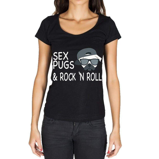 Sex Pugs Rock N Roll Womens T-Shirt