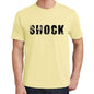 Shock Mens Short Sleeve Round Neck T-Shirt 00043 - Yellow / S - Casual