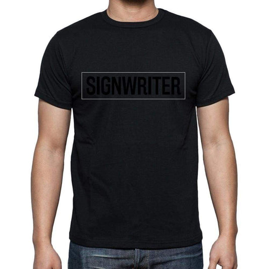 Signwriter T Shirt Mens T-Shirt Occupation S Size Black Cotton - T-Shirt