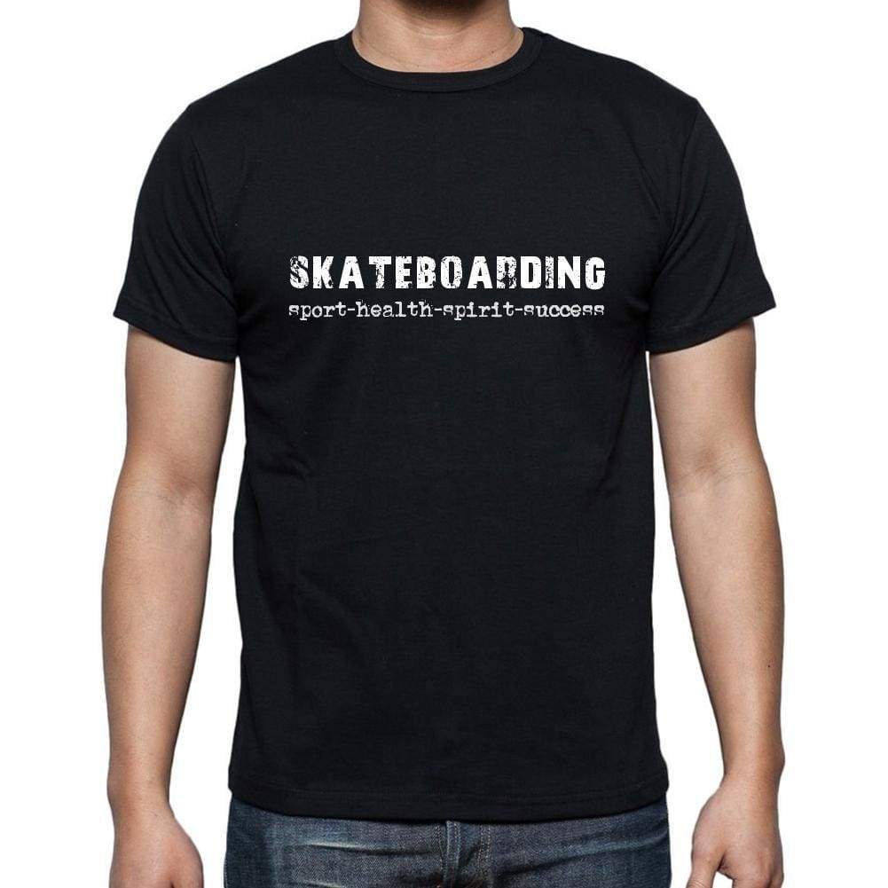 Skateboarding Sport-Health-Spirit-Success Mens Short Sleeve Round Neck T-Shirt 00079 - Casual