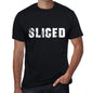 Sliced Mens Vintage T Shirt Black Birthday Gift 00554 - Black / Xs - Casual
