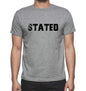 Stated Grey Mens Short Sleeve Round Neck T-Shirt 00018 - Grey / S - Casual