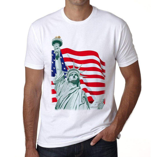 Statue Of Liberty 6 Mens Short Sleeve Round Neck T-Shirt