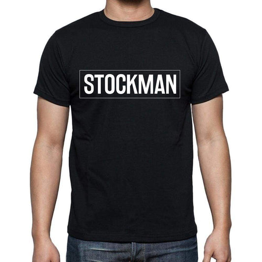 Stockman T Shirt Mens T-Shirt Occupation S Size Black Cotton - T-Shirt