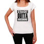 Straight Outta Augsburg Womens Short Sleeve Round Neck T-Shirt 00026 - White / Xs - Casual