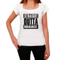Straight Outta Bucharest Womens Short Sleeve Round Neck T-Shirt 00026 - White / Xs - Casual