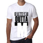 Straight Outta M Mens Short Sleeve Round Neck T-Shirt 00027 - White / S - Casual