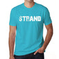 Strand Mens Short Sleeve Round Neck T-Shirt 00020 - Blue / S - Casual