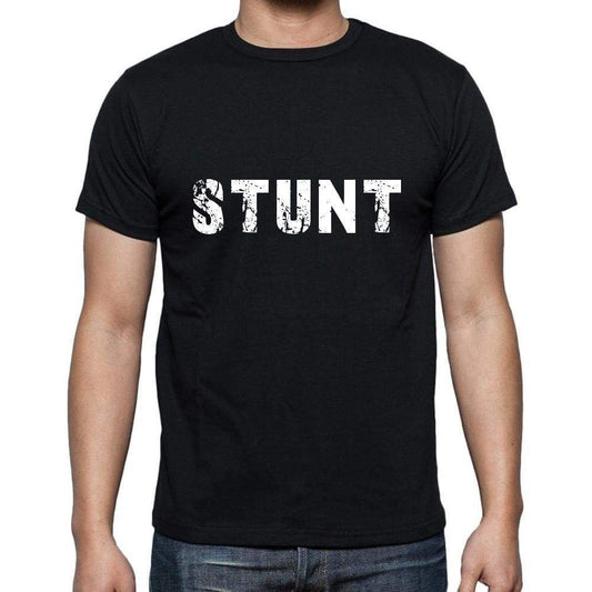 Stunt Mens Short Sleeve Round Neck T-Shirt 5 Letters Black Word 00006 - Casual