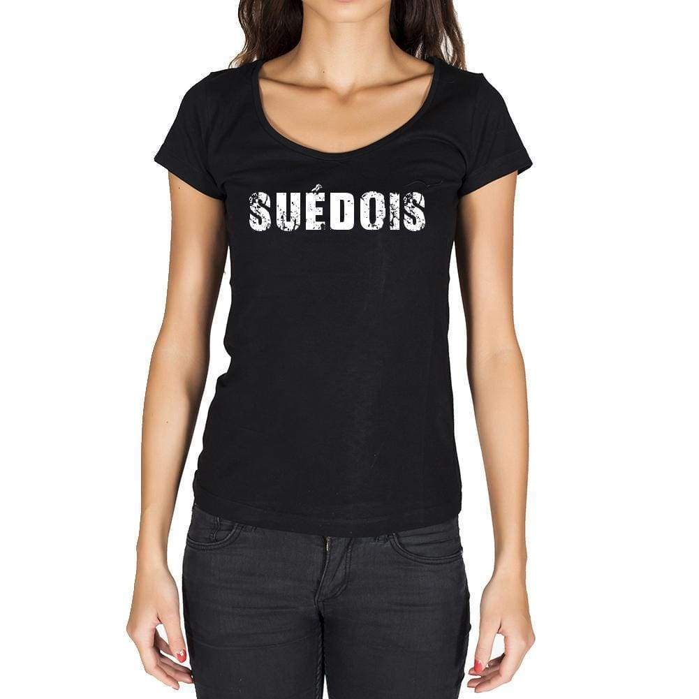 Suédois French Dictionary Womens Short Sleeve Round Neck T-Shirt 00010 - Casual