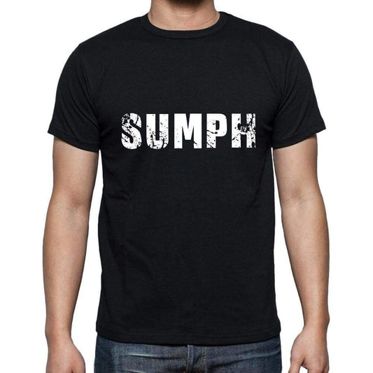 sumph <span>Men's</span> <span>Short Sleeve</span> <span>Round Neck</span> T-shirt , 5 letters Black , word 00006 - ULTRABASIC