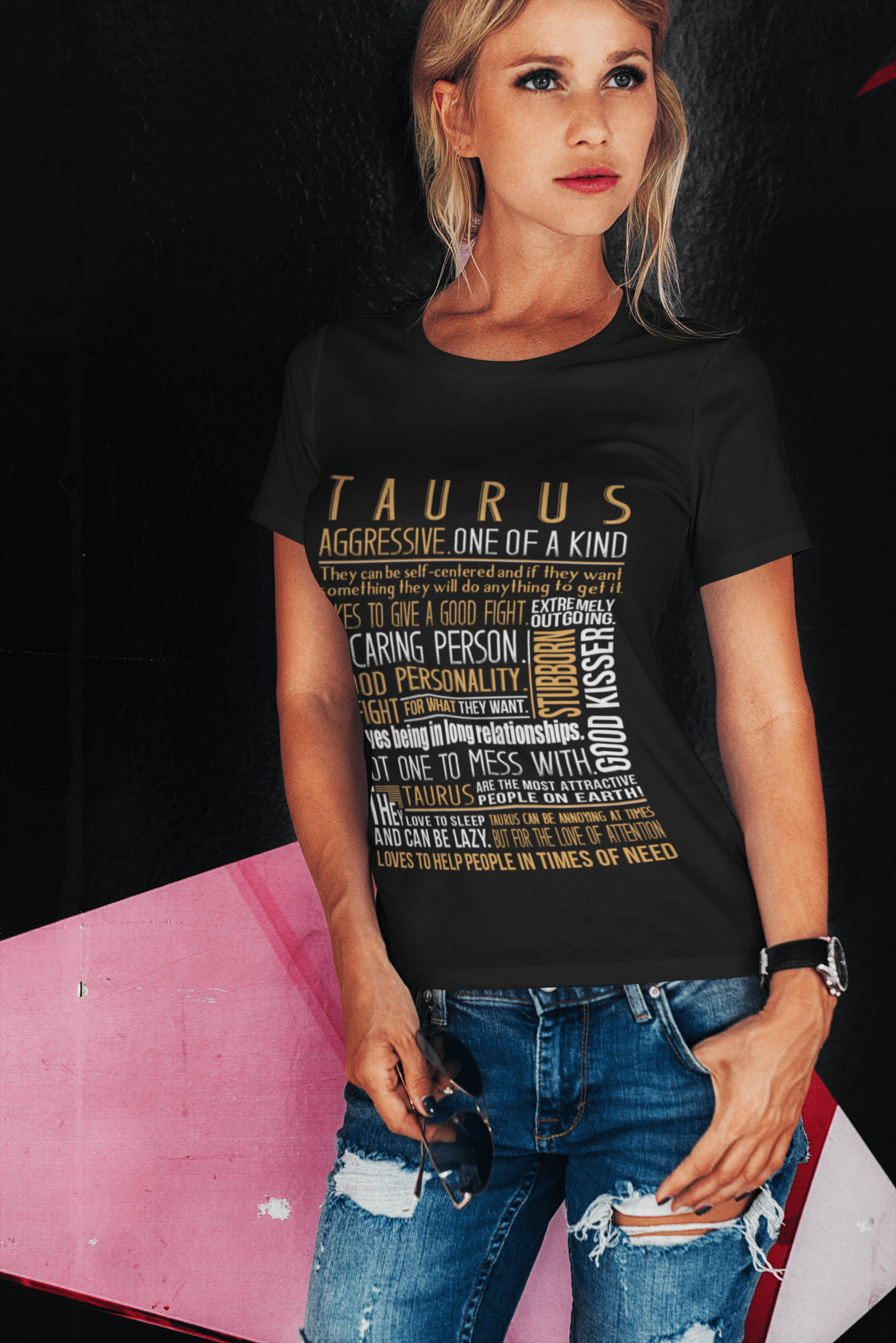 ULTRABASIC Women's Organic T-Shirt Definition Taurus Woman - Zodiac Shirt
