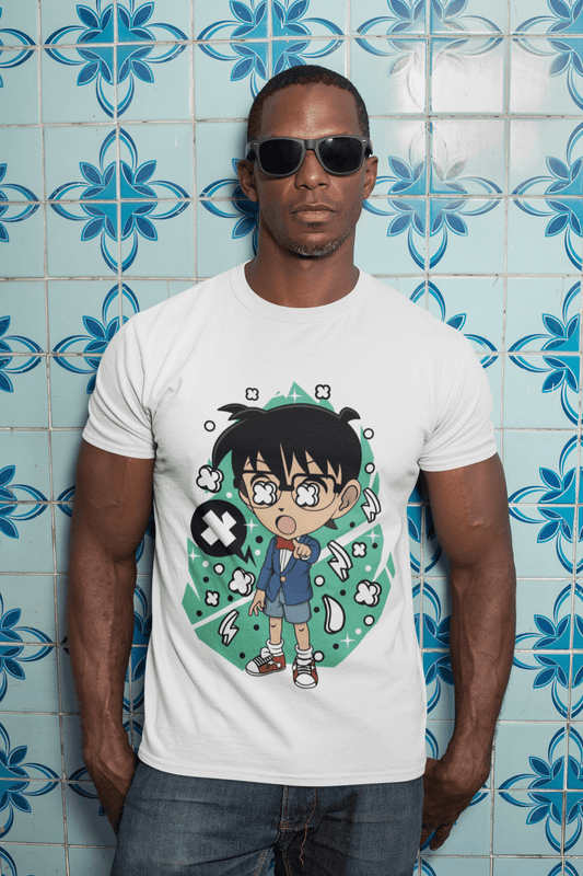 ULTRABASIC Men's T-Shirt Famous Japanese Teen Detective - Anime Manga Series