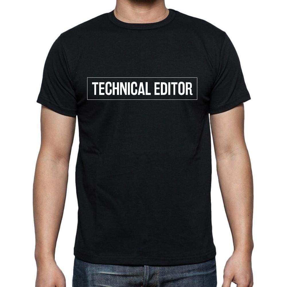 Technical Editor T Shirt Mens T-Shirt Occupation S Size Black Cotton - T-Shirt