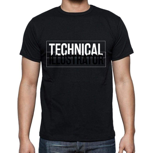 Technical Illustrator T Shirt Mens T-Shirt Occupation S Size Black Cotton - T-Shirt