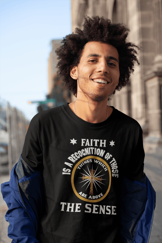 ULTRABASIC Men's T-Shirt Faith Comes from Within - Christian Religious Shirt