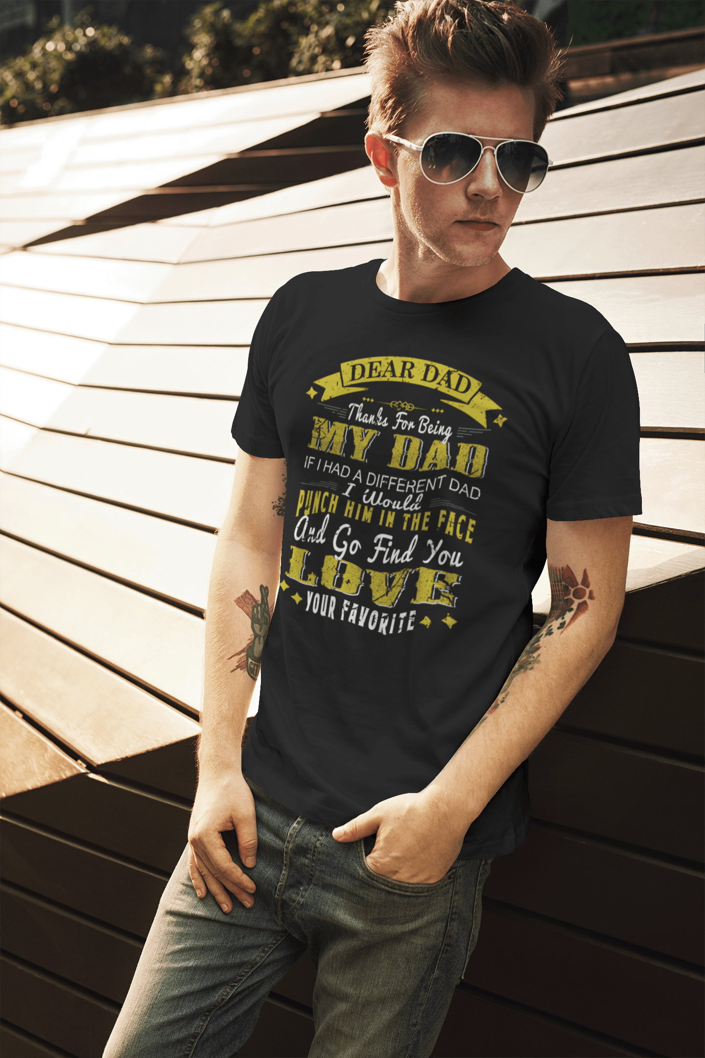 ULTRABASIC Men's T-Shirt Thanks For Being My Dad - Cute Daddy Tee Shirt