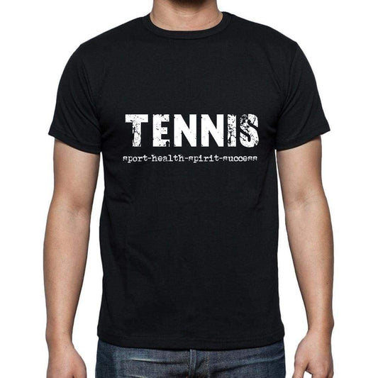 Tennis Sport-Health-Spirit-Success Mens Short Sleeve Round Neck T-Shirt 00079 - Casual