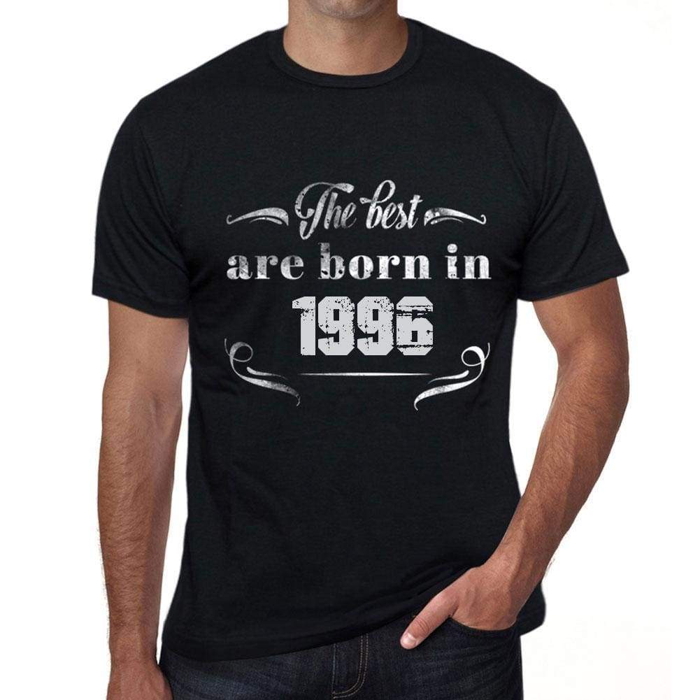The Best Are Born In 1996 Mens T-Shirt Black Birthday Gift 00397 - Black / Xs - Casual