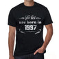 The Best Are Born In 1997 Mens T-Shirt Black Birthday Gift 00397 - Black / Xs - Casual