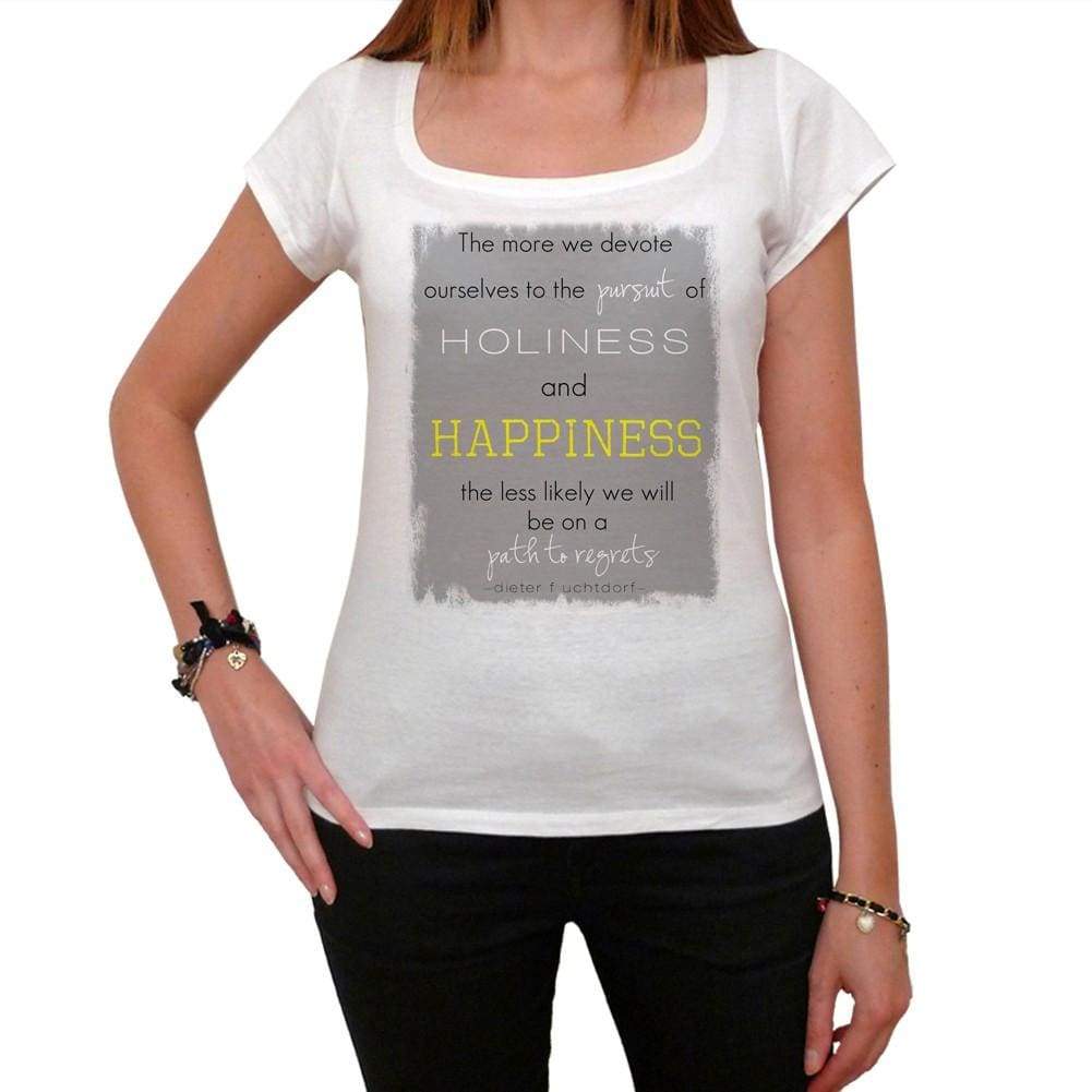 The More We Devote Ourselves White Womens T-Shirt 100% Cotton 00168