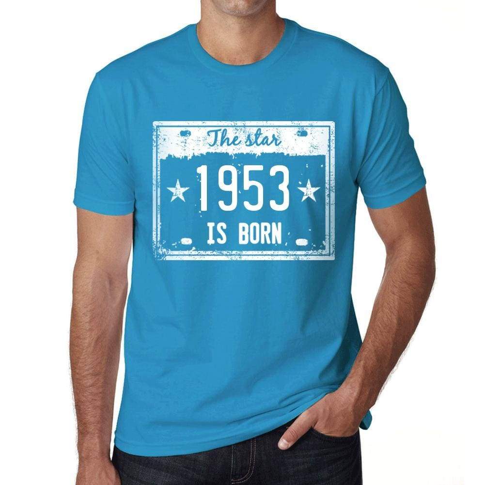 The Star 1953 Is Born Mens T-Shirt Blue Birthday Gift 00455 - Blue / Xs - Casual