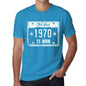 The Star 1970 Is Born Mens T-Shirt Blue Birthday Gift 00455 - Blue / Xs - Casual