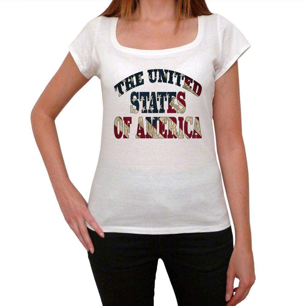 The United States Od America Womens Short Sleeve Round Neck T-Shirt 00111