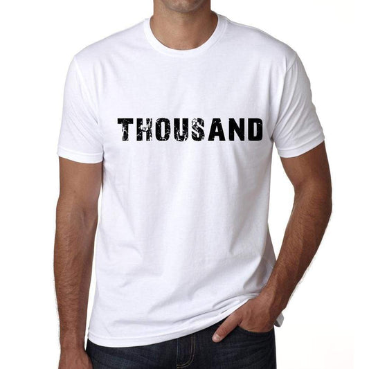 Thousand Mens T Shirt White Birthday Gift 00552 - White / Xs - Casual