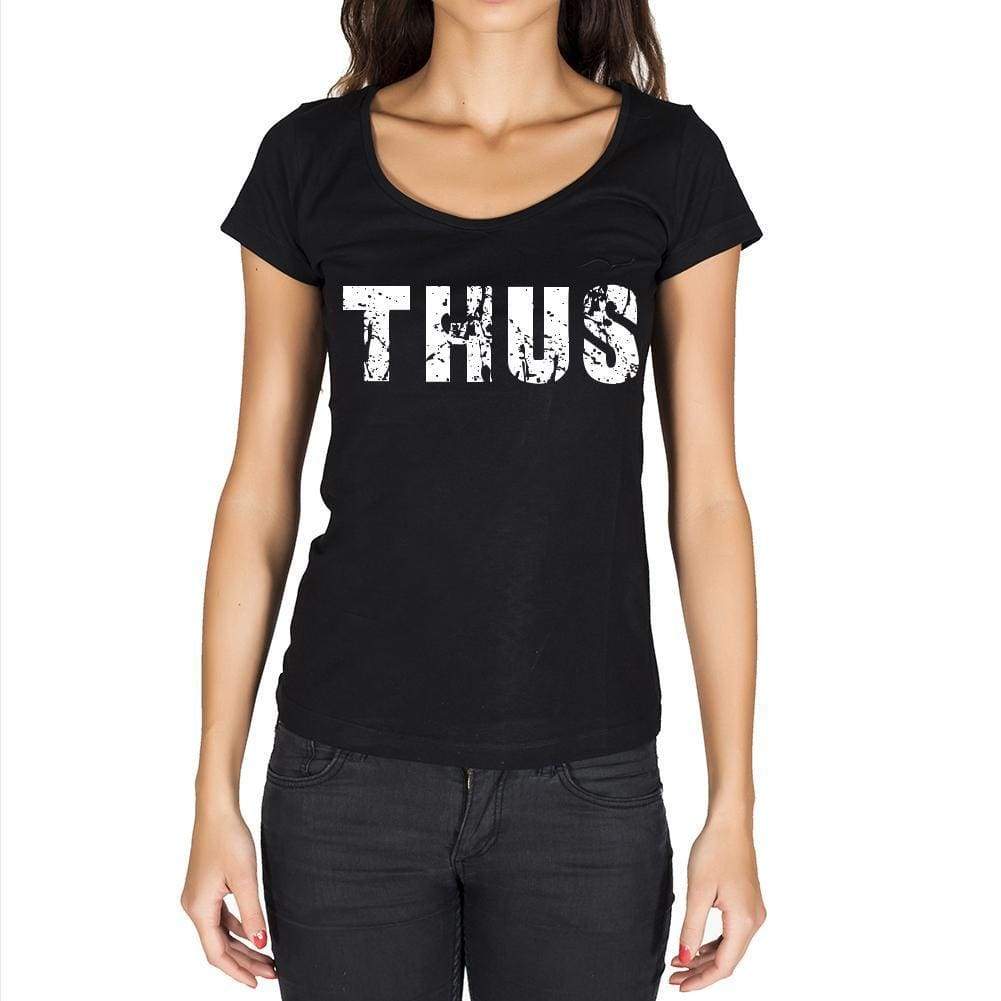 Thus Womens Short Sleeve Round Neck T-Shirt - Casual