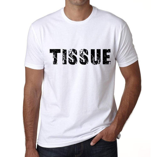 Tissue Mens T Shirt White Birthday Gift 00552 - White / Xs - Casual