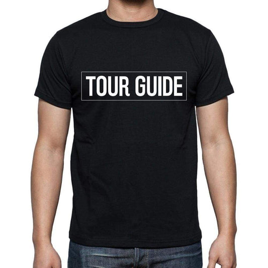 Tour Guide T Shirt Mens T-Shirt Occupation S Size Black Cotton - T-Shirt