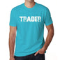 Trader Mens Short Sleeve Round Neck T-Shirt 00020 - Blue / S - Casual