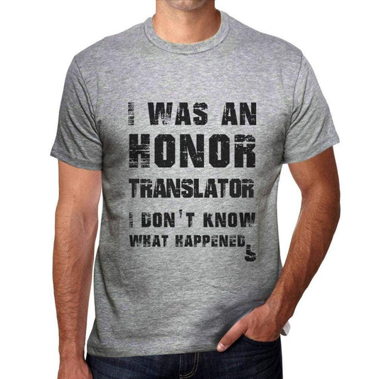 Translator What Happened Grey Mens Short Sleeve Round Neck T-Shirt Gift T-Shirt 00319 - Grey / S - Casual