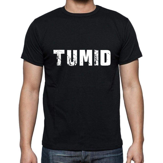 Tumid Mens Short Sleeve Round Neck T-Shirt 5 Letters Black Word 00006 - Casual
