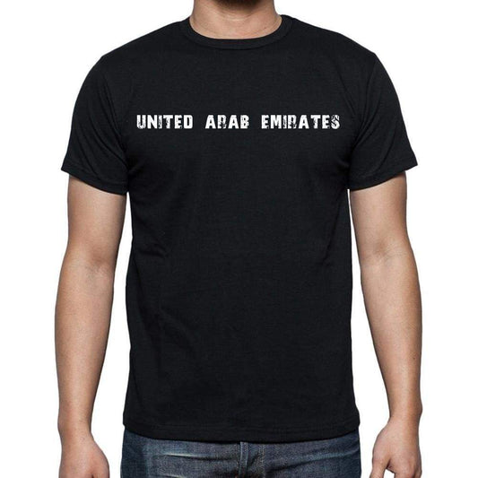 United Arab Emirates T-Shirt For Men Short Sleeve Round Neck Black T Shirt For Men - T-Shirt