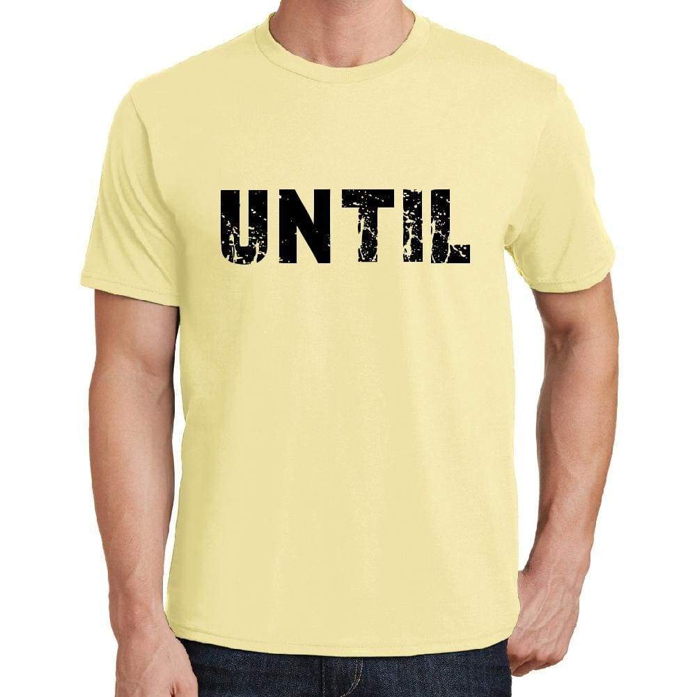 Until Mens Short Sleeve Round Neck T-Shirt 00043 - Yellow / S - Casual