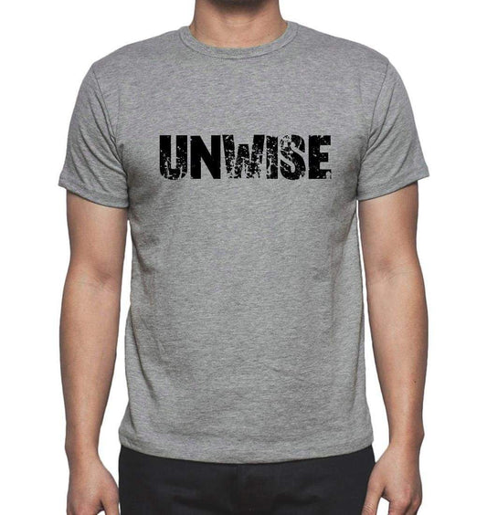 Unwise Grey Mens Short Sleeve Round Neck T-Shirt 00018 - Grey / S - Casual