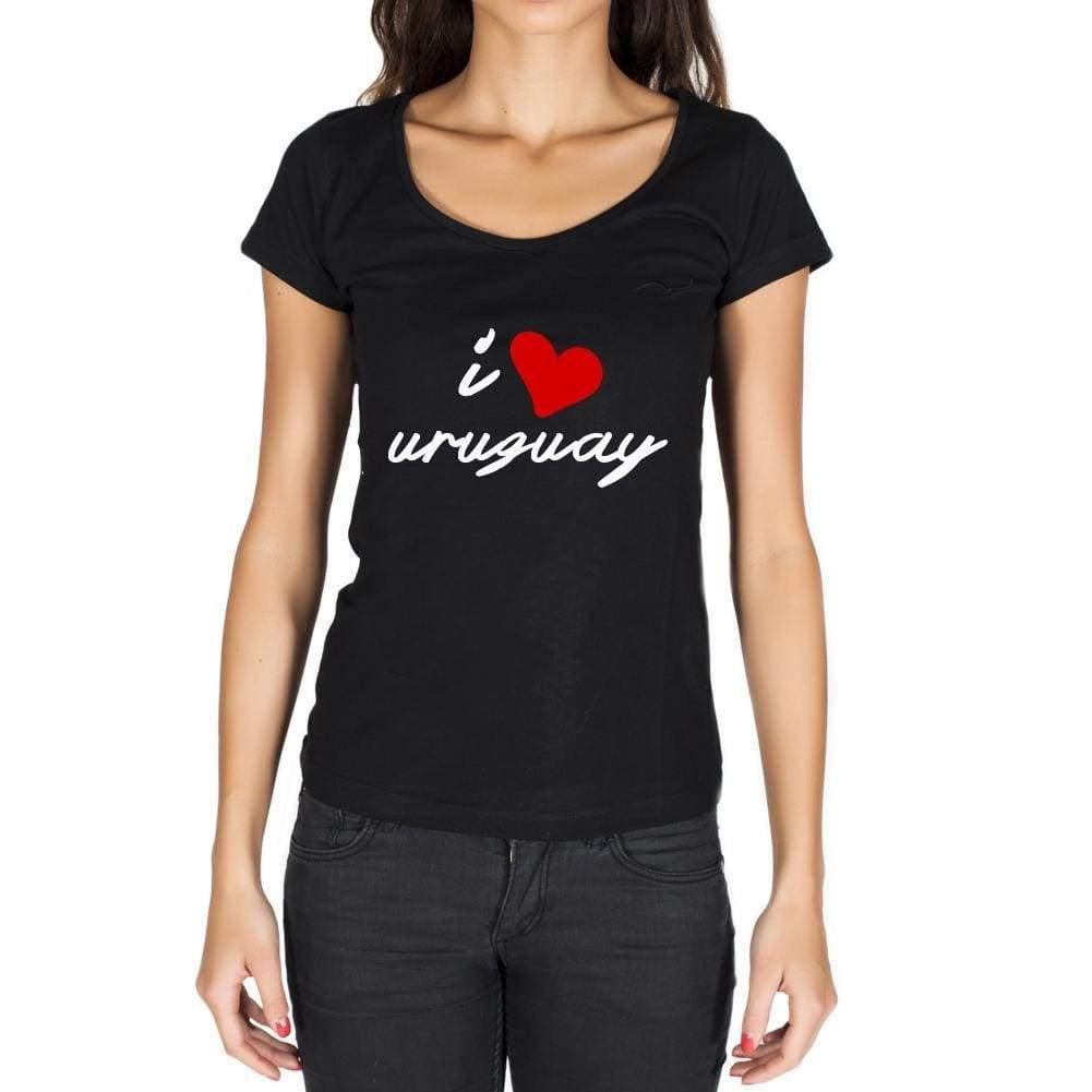 Uruguay Womens Short Sleeve Round Neck T-Shirt - Casual