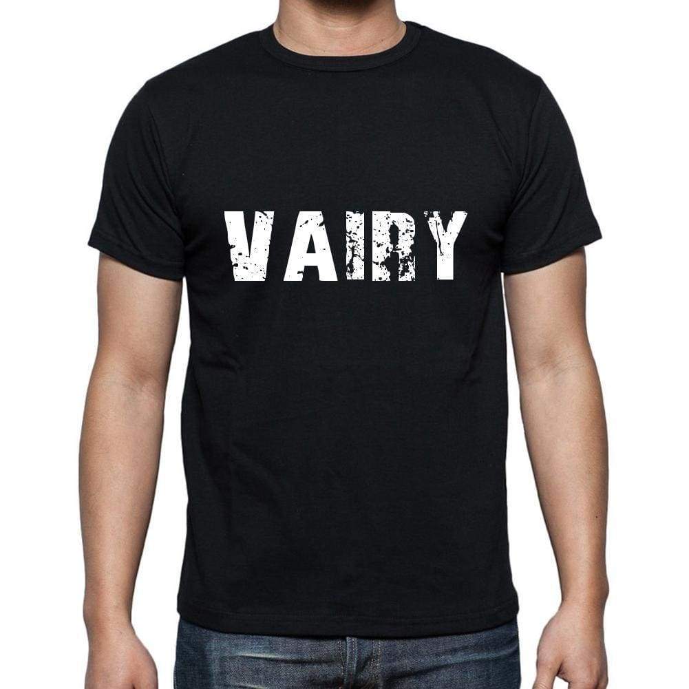 Vairy Mens Short Sleeve Round Neck T-Shirt 5 Letters Black Word 00006 - Casual