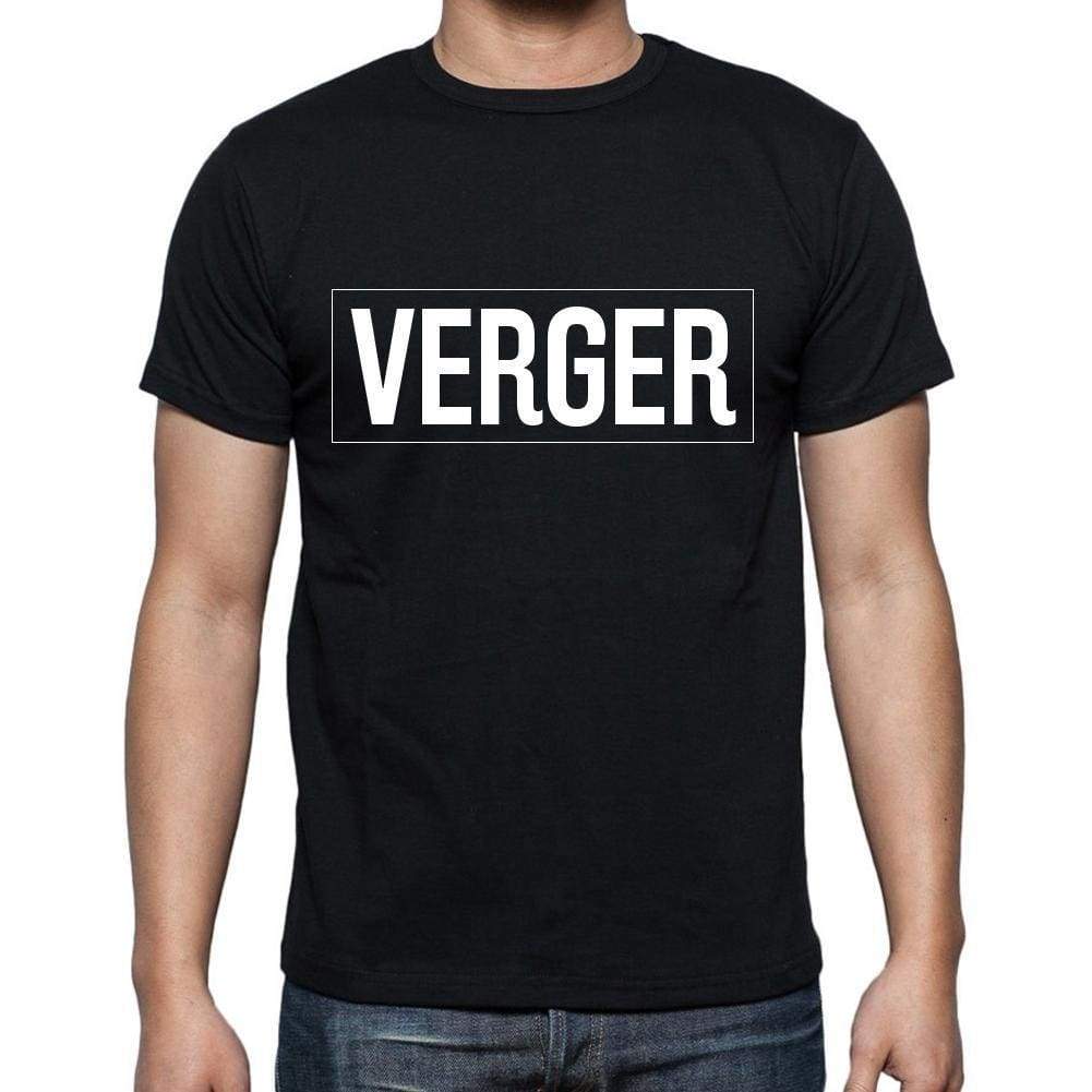 Verger T Shirt Mens T-Shirt Occupation S Size Black Cotton - T-Shirt