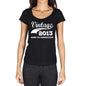 Vintage Aged To Perfection 2013 Black Womens Short Sleeve Round Neck T-Shirt Gift T-Shirt 00345 - Black / Xs - Casual