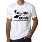Vintage Aged To Perfection 2033 White Mens Short Sleeve Round Neck T-Shirt Gift T-Shirt 00342 - White / S - Casual