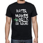 Water World Goes Arround Mens Short Sleeve Round Neck T-Shirt 00082 - Black / S - Casual