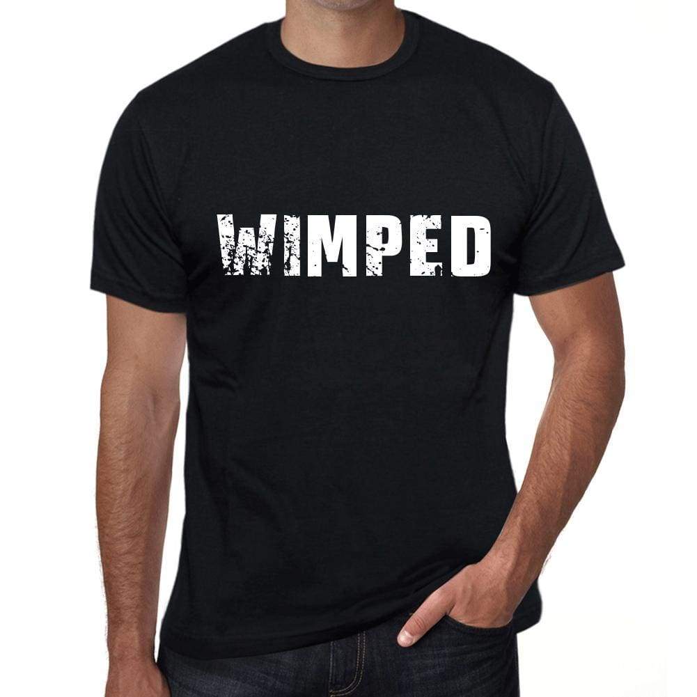 Wimped Mens Vintage T Shirt Black Birthday Gift 00554 - Black / Xs - Casual